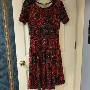 EUC Lularoe Amelia dress WITH POCKETS!
